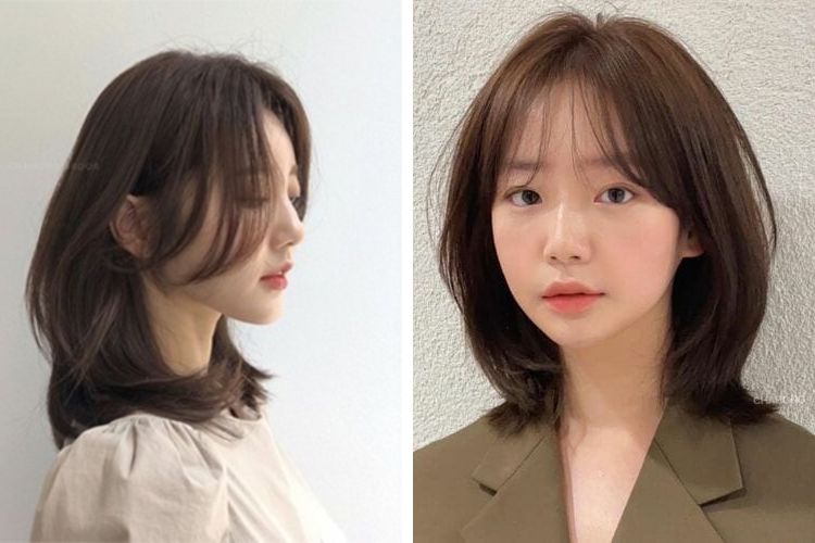 Kiểu tóc layer dịu dàng cho mặt trái xoan