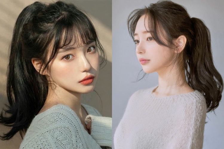 Tóc buộc đuôi ngựa trẻ trung