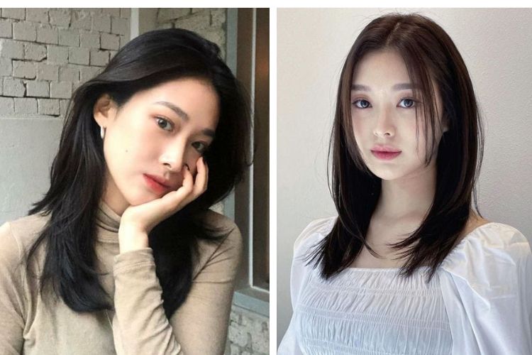 Kiểu tóc thẳng ngắn 2 mái Kiểu tóc thẳng ngắn 2 mái