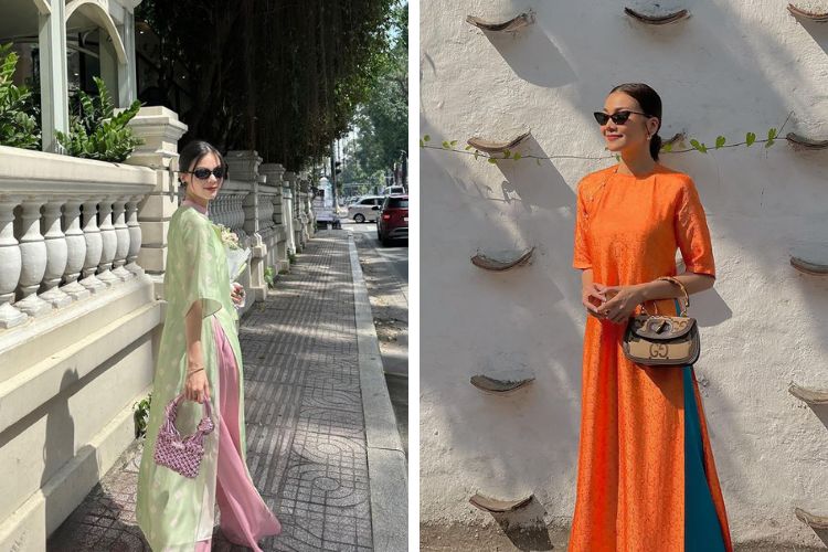 chọn áo dài có màu tươi sáng 