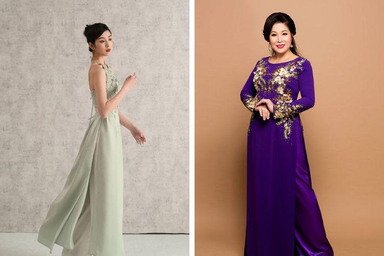 chọn áo dài vừa vặn với vóc dáng
