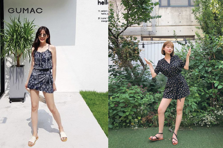 Mặc jumpsuit đi dép quai ngang&nbsp;