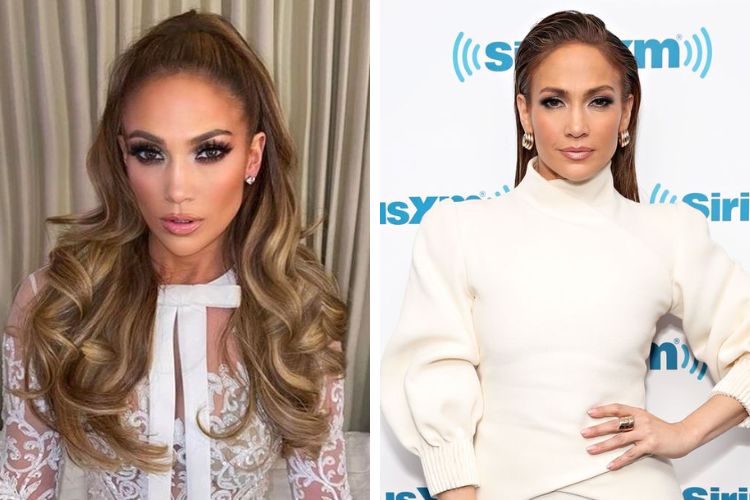 kiểu tóc đẹp cùng j lo sở hữu mặt kim cương