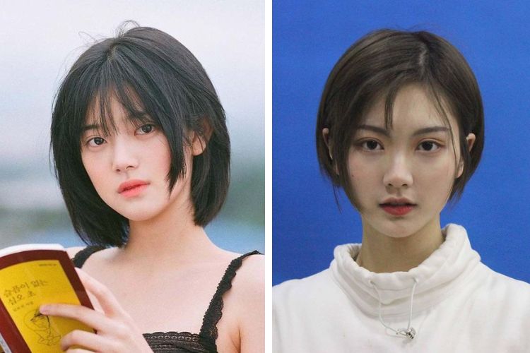 mặt kim cương để tóc gì tóc tém ngắn