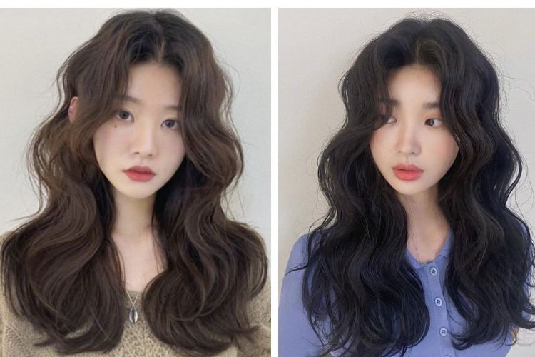 tóc cho người mặt to