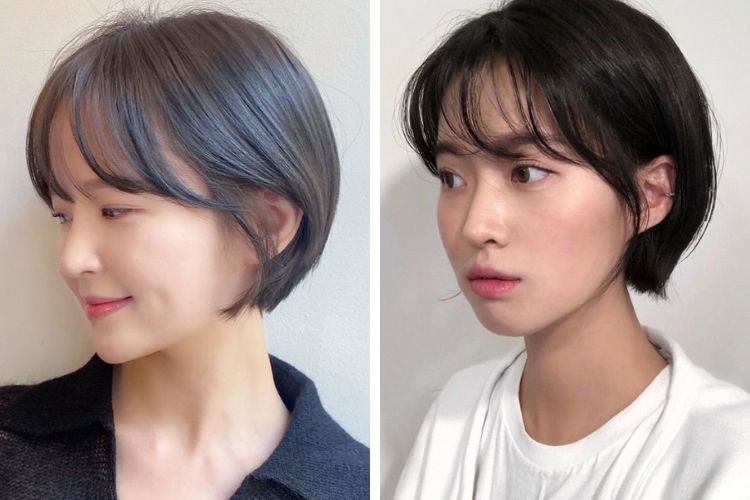 tóc ngắn cho mặt to