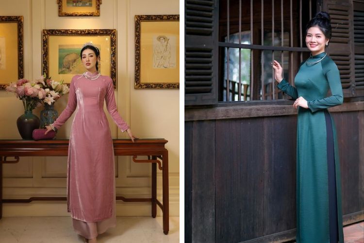 Áo dài truyền thống cổ điển Áo dài truyền thống cổ điển