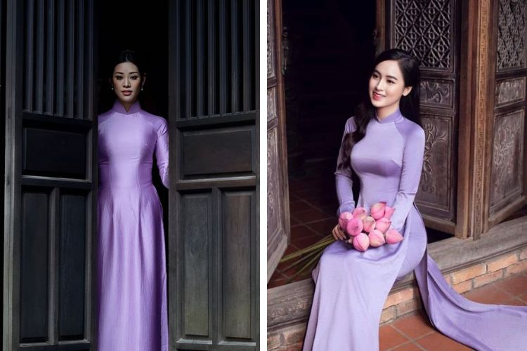 mẫu áo dài trơn đẹp nhất hiện nay