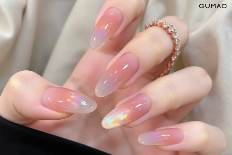 mau nail galaxy nen hong