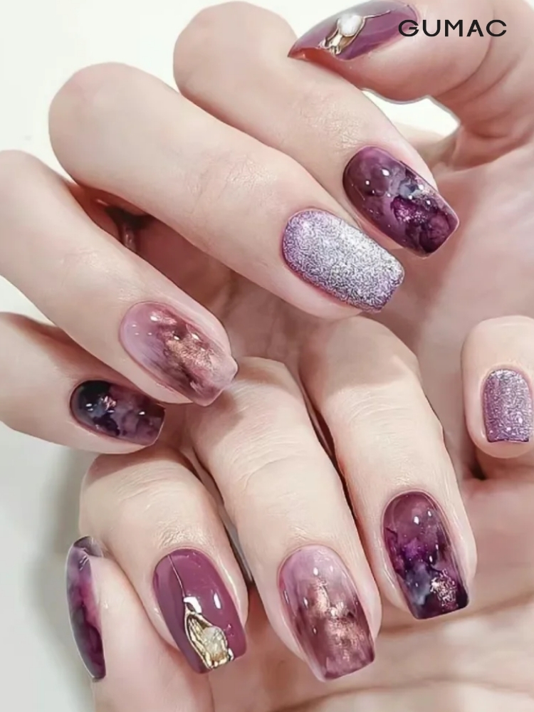mau nail nhu da galaxy
