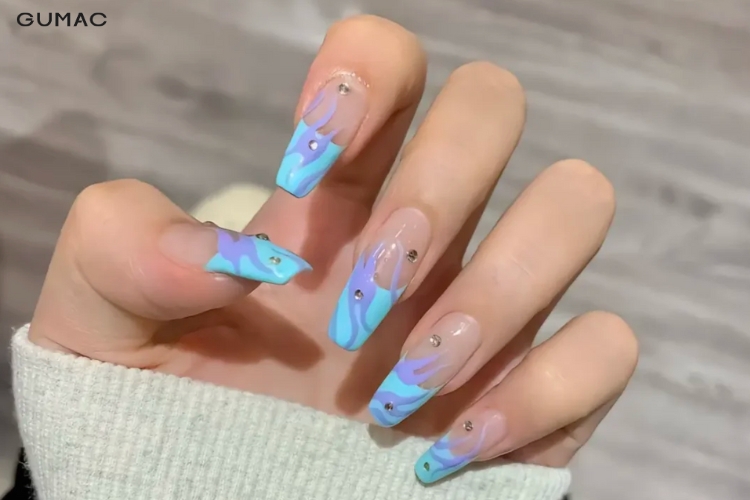 mau mong hoa tiet lua mau xanh da troi