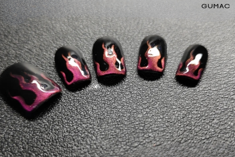 mau nail hoa tiet lua dep doc dao