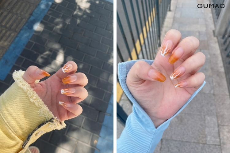 mau nail lua mau cam