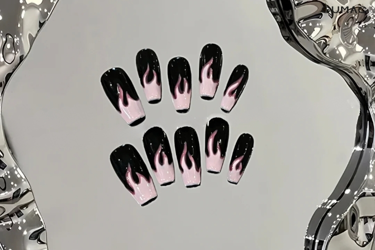 mau nail ngon lua mau hong