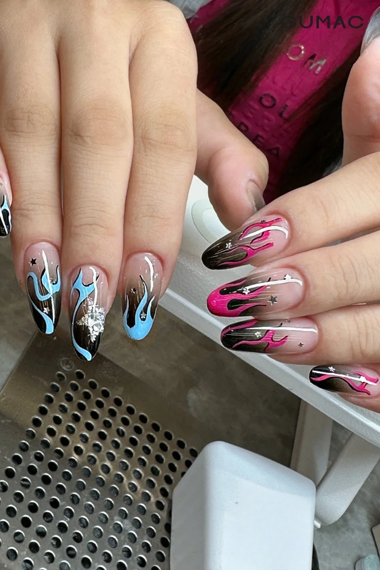 mau mong ngon lua mau neon