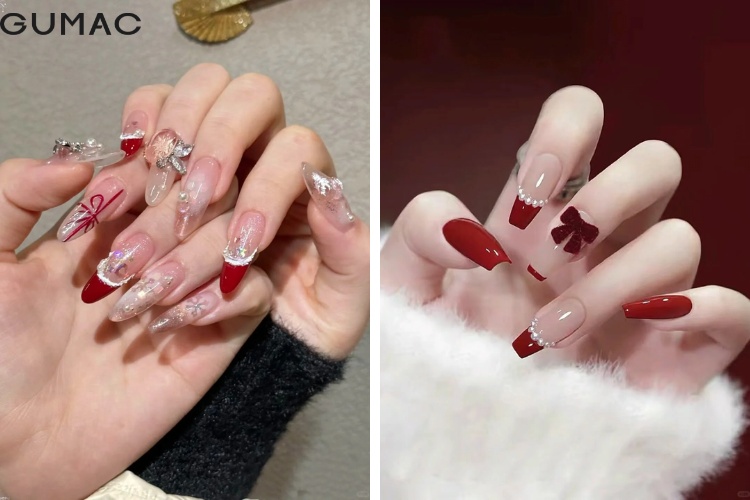 mau nail dinh da no phu hop voi ngay tet