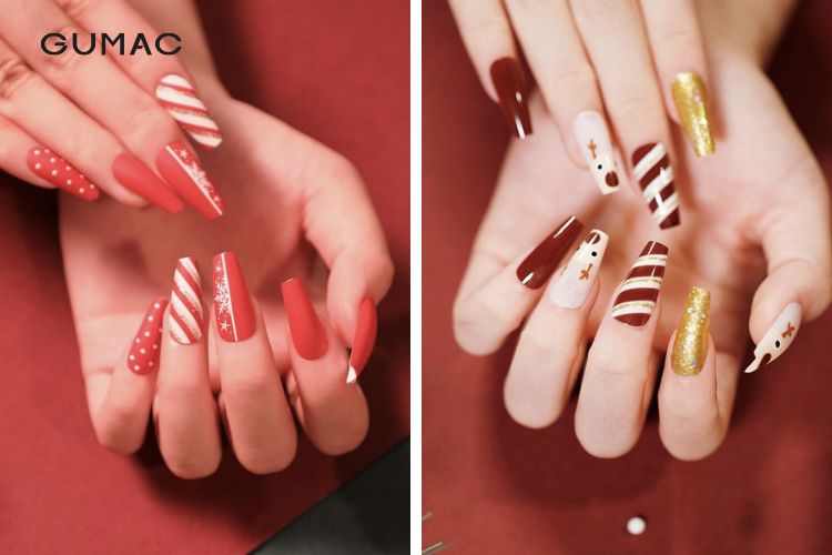 Những mẫu nail sơn gel cho giáng sinh nhẹ nhàng Những mẫu nail sơn gel cho giáng sinh nhẹ nhàng