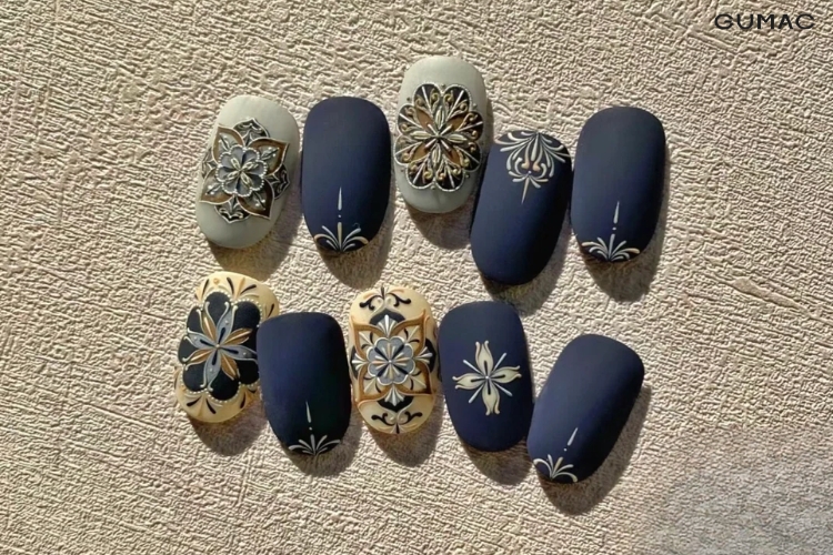 mau nail tho cam dep cho mua he