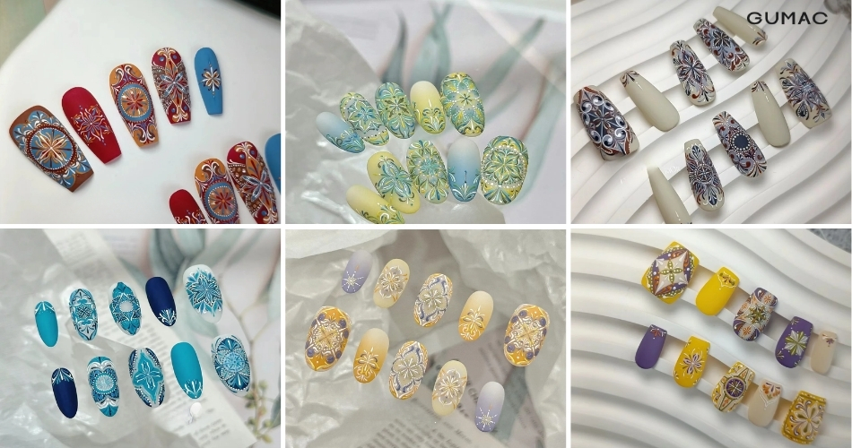 nhung mau nail tho cam dep don gian hot nhat hien nay