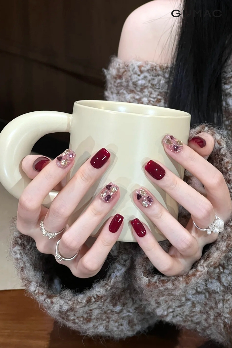 mau mong trai tim dinh da sang trong