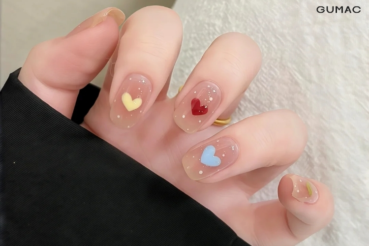 mau mong trai tim phoi nhieu mau doc dao