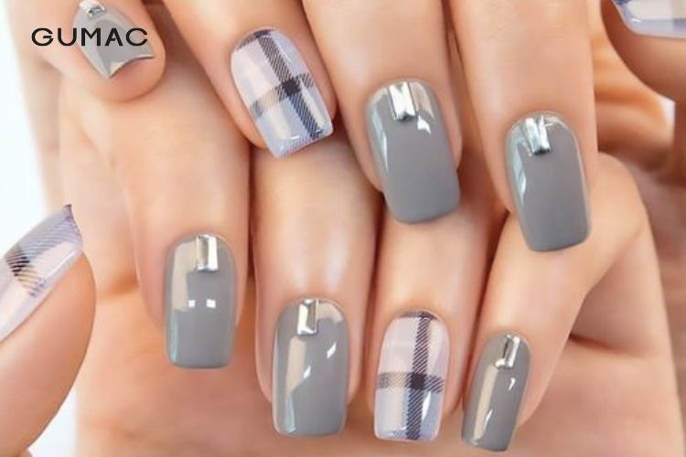 Các màu sơn móng tay xám xanh độc đáo