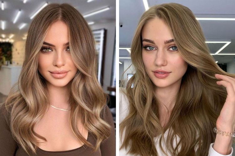 màu tóc không cần tẩy cho da ngăm nhuôm màu nâu rêu