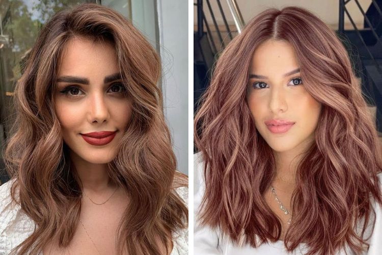 màu tóc không cần tẩy cho da ngăm nhuộm tông nâu quế