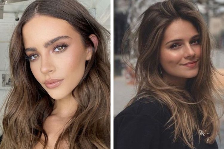 màu tóc không cần tẩy cho da ngăm tông màu nâu hạt dẻ