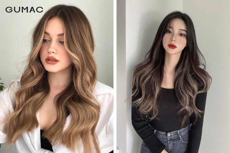 mau toc nau phoi highlight