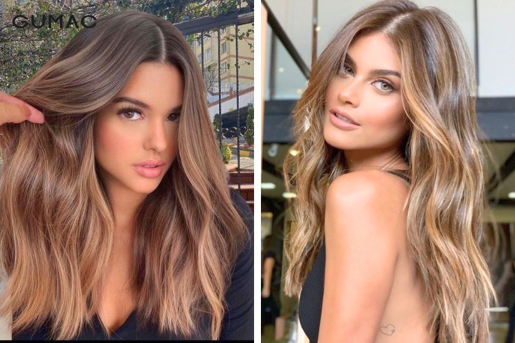 nau socola ket hop ombre