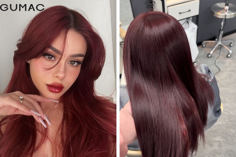 Mau toc nhuom do ruou sang da&nbsp;