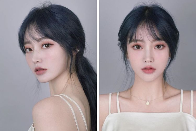 mau xanh den khong can tay