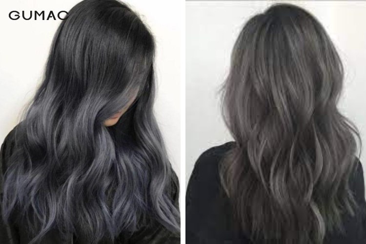 Màu tóc xám khói tối