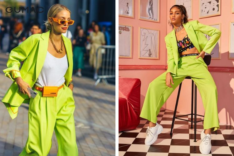 Màu xanh cốm có hợp với da ngăm không? 