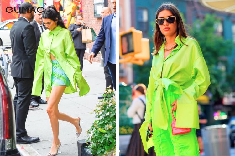 Áo sơ mi màu xanh cốm thời thường