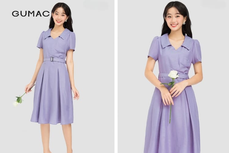 Đầm baby doll hoa cúc 2 màu - váy hoa cúc tím ulzzang (hình shop tự chụp) |  Shopee Việt Nam