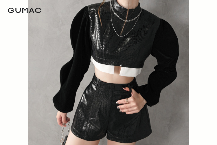pha cach cung ao croptop form rong va quan da thoi thuong
