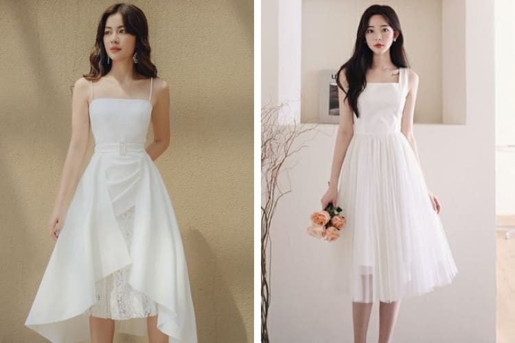 mông lép chân nhỏ mặc quần gì phối đầm liền thân