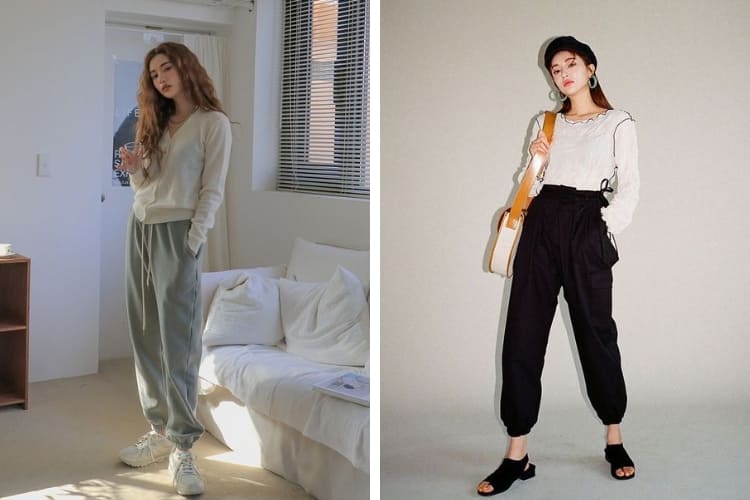 mông lép chân nhỏ mặc quần gì phối quần jogger