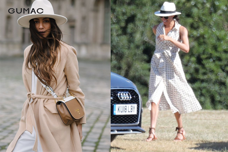 Phối đầm cùng mũ Fedora