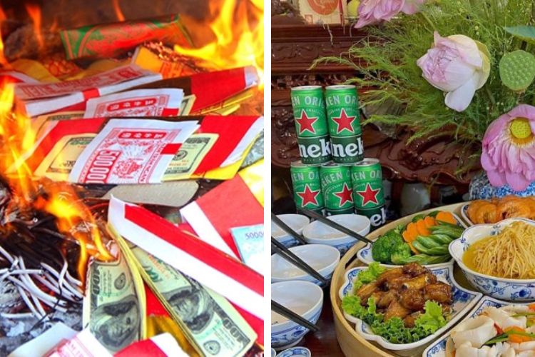 Thực hiện lễ tạ năm mới (lễ hóa vàng)