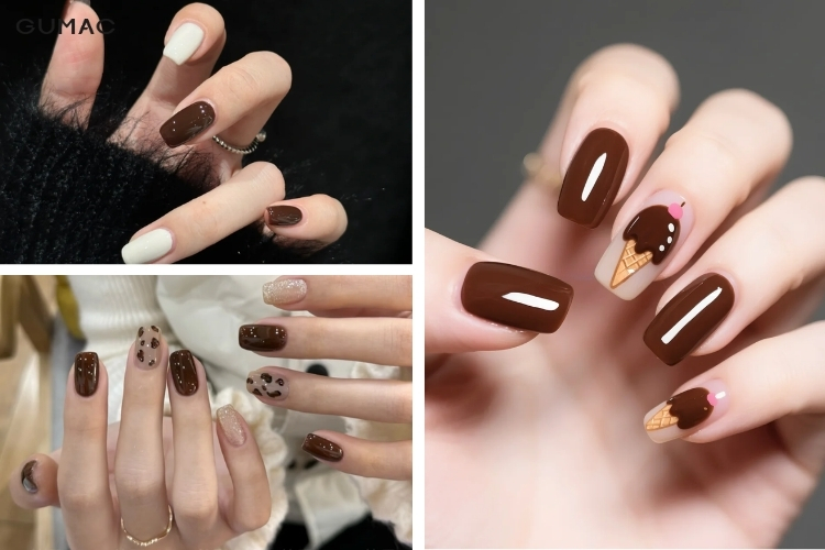 mau mong mau nau socola