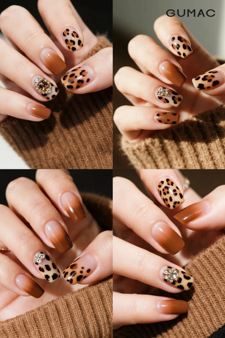 mau nail mau nau ve hoa tiet da bao