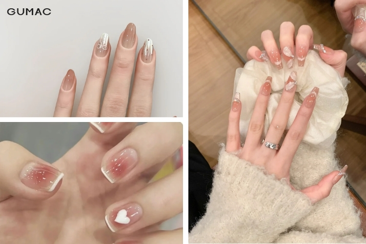 mau nail&nbsp;nau hong ca tinh