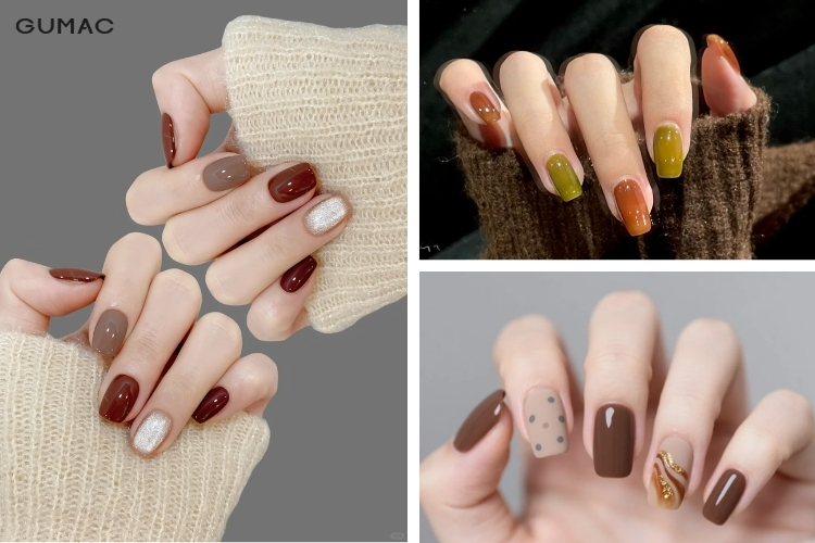 mau mong nau mix nhieu mau dep