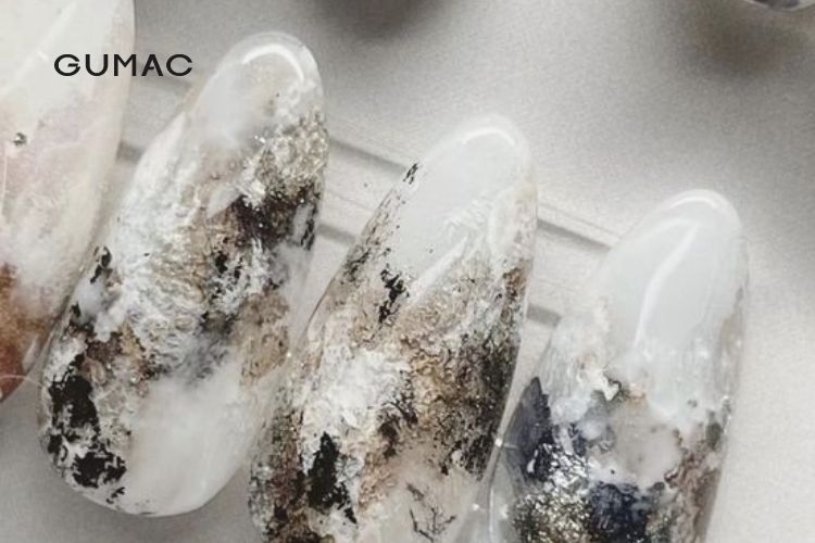  Những kiểu nail vân đá granite