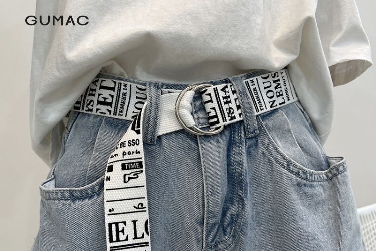 Dây nịt vải canvas nữ&nbsp;