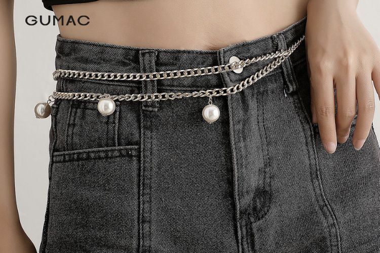 Thắt lưng phối kim loại sang chảnh