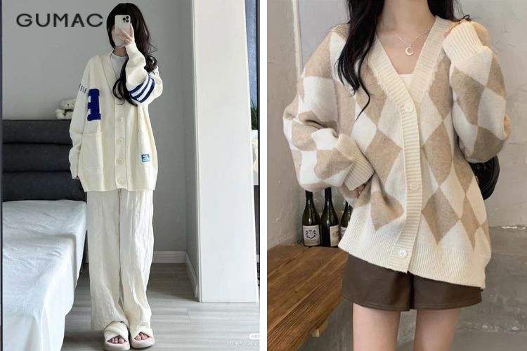 Áo khoác nữ dáng dài cardigan